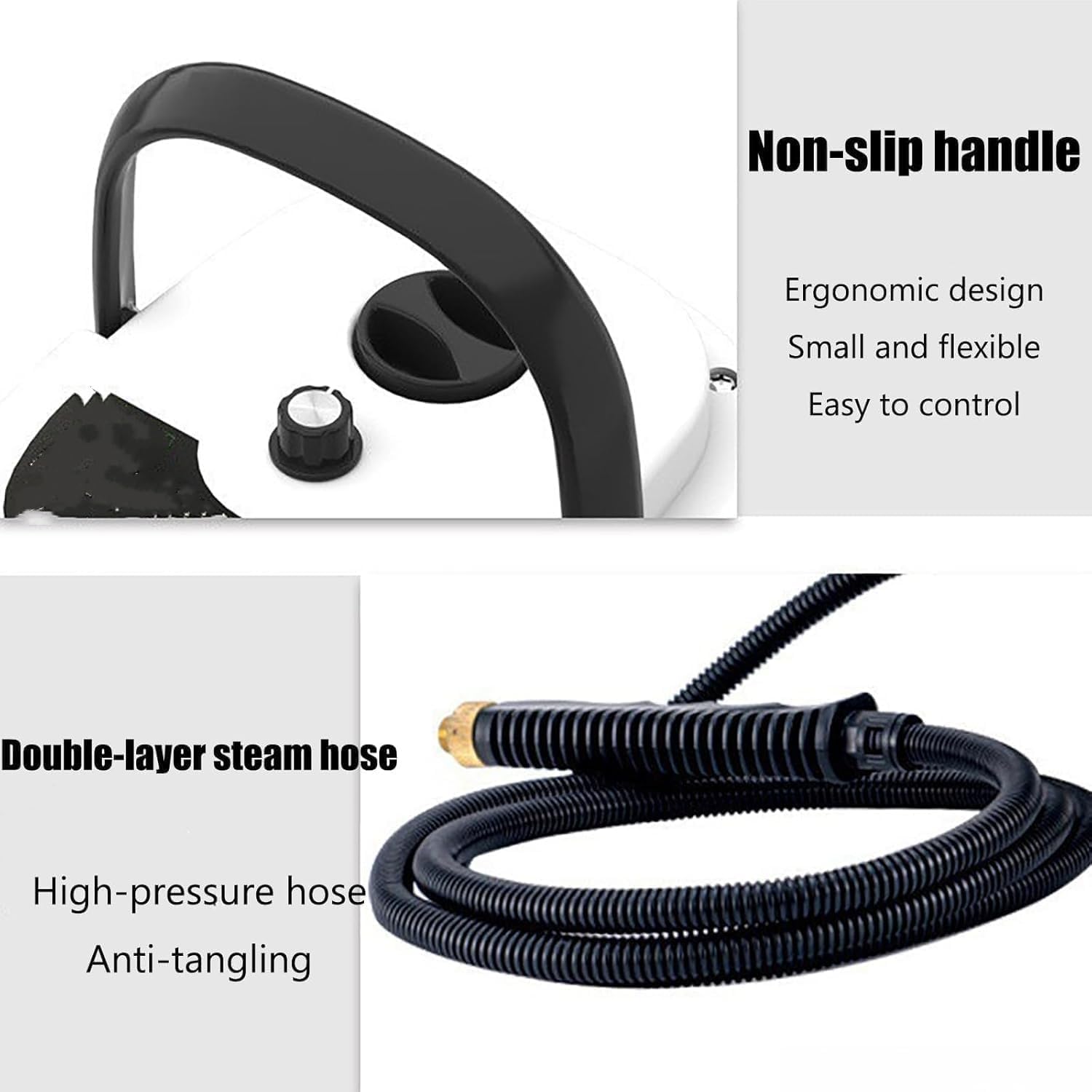 Limpiador A Vapor De Mano 2500W Alta Temperatura, Aparato Portátil Para Cocina Azulejos Juntas Coche Baño Y Suelo (B)