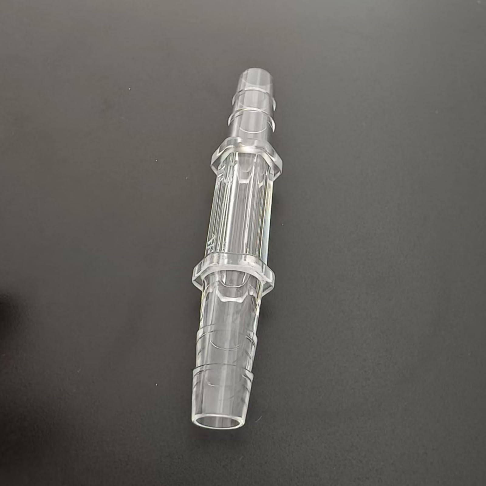 Raccords de Tuyau en Plastique PP, 2 Paquets raccords barbelés égaux PC réutilisables for Utilisation Alimentaire et Laboratoire | 6.4mm 1/4inch