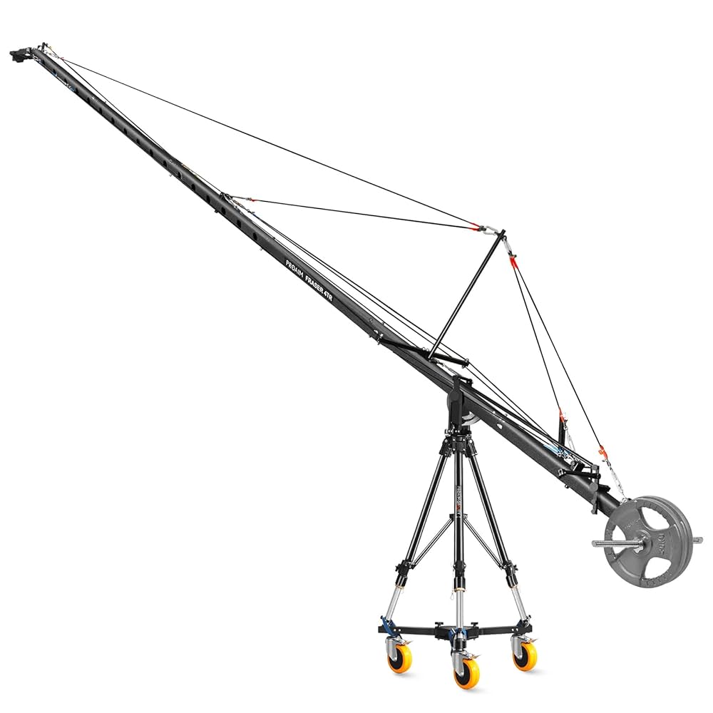 ProAm カメラクレーン / ジブアーム 【バッグ＆スタンド・ウエイト付き】 Amazon.co.jp: カメラクレーン ジブアーム 全長2.4m ProAm