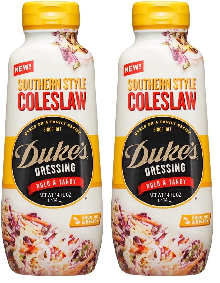 Image of Duke's Southern Style Coleslaw Dressing - Tangy & Classic, 14 Ounce (Pack of 2)