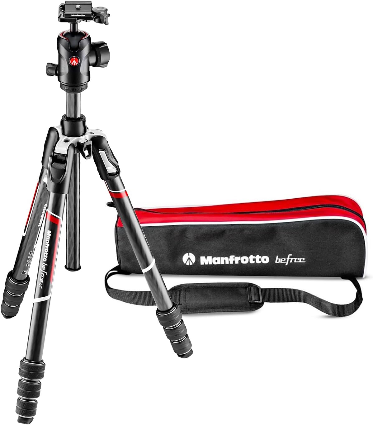 Manfrotto Mkbfrtc4Gt-Bh Befree Advanced Gt Camera Tripod Kit, Travel With Fluid Head, And Compact, Professional Carbon For Dslr, Reflex, Mirrorless, Photography Accessories