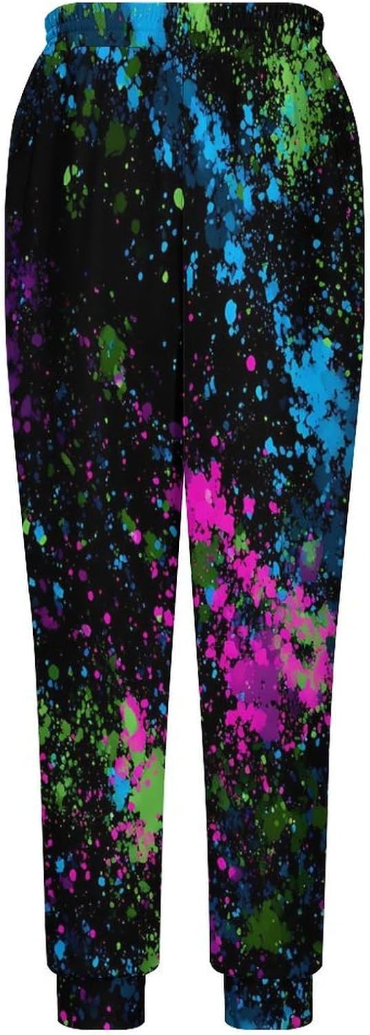 Colorful Graffiti Men Pants Lightweight Sweatpants Joggers Pant 4XL