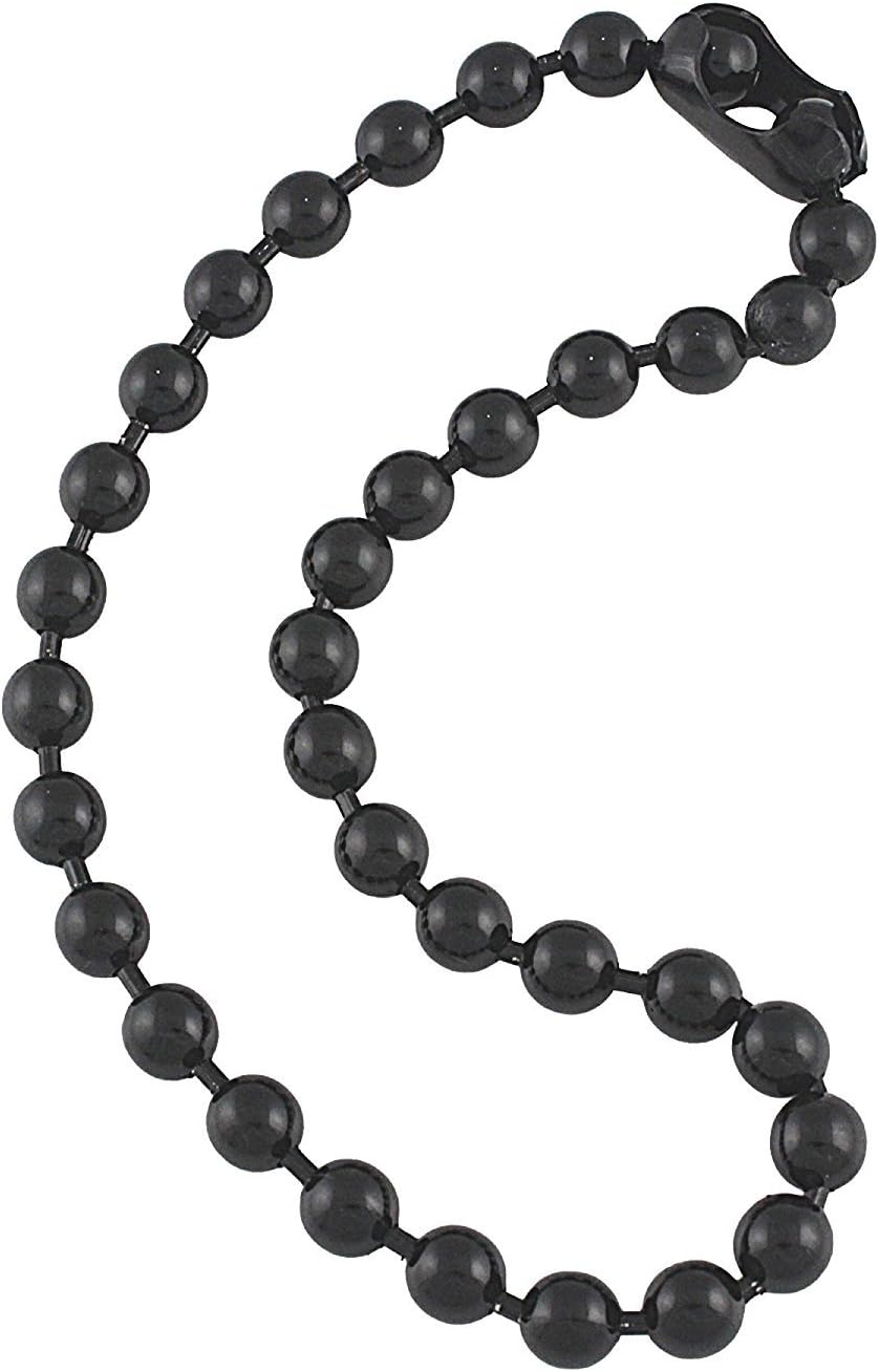 DragonWeave 9.5mm Extra Large Gunmetal Steel Ball Chain Mens Necklace with Extra Durable Finish - Any Length
