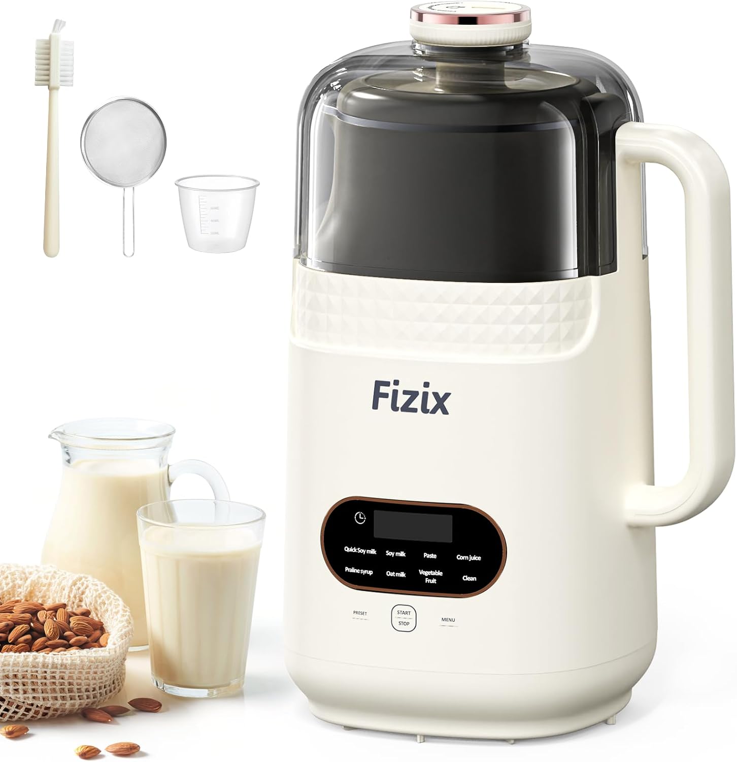 Amazon.com: Fizix Nut Milk Maker Machine - Blender for Almond, Nuts ...