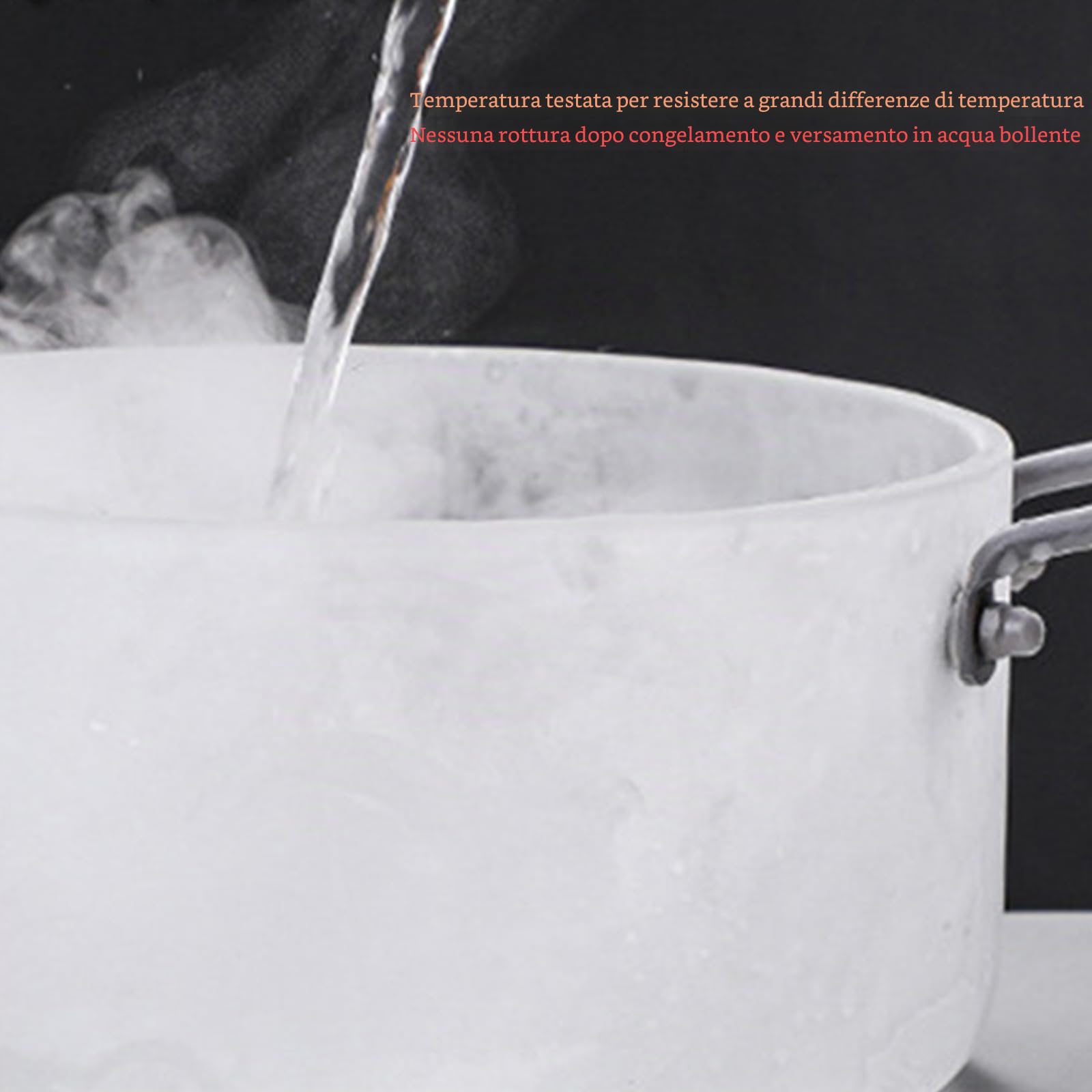 Pentola in vetro da 4,5 litri con coperchio, pentola in vetro resistente al calore con doppi manici in acciaio inox, pentole universali in vetros per pasta, zuppa, latte (4,5 L)