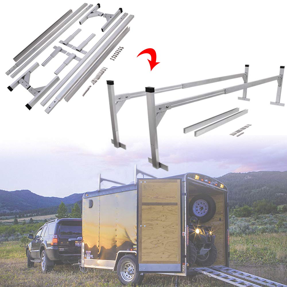 Buy ELITEWILL Adjustable Trailer Ladder Rack Aluminum Trailer Ladder