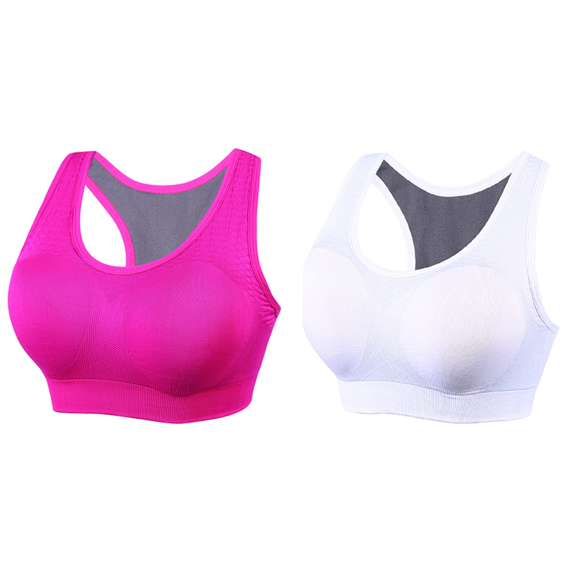 Sujetador deportivo con espalda cruzada para mujer pack de 2 8