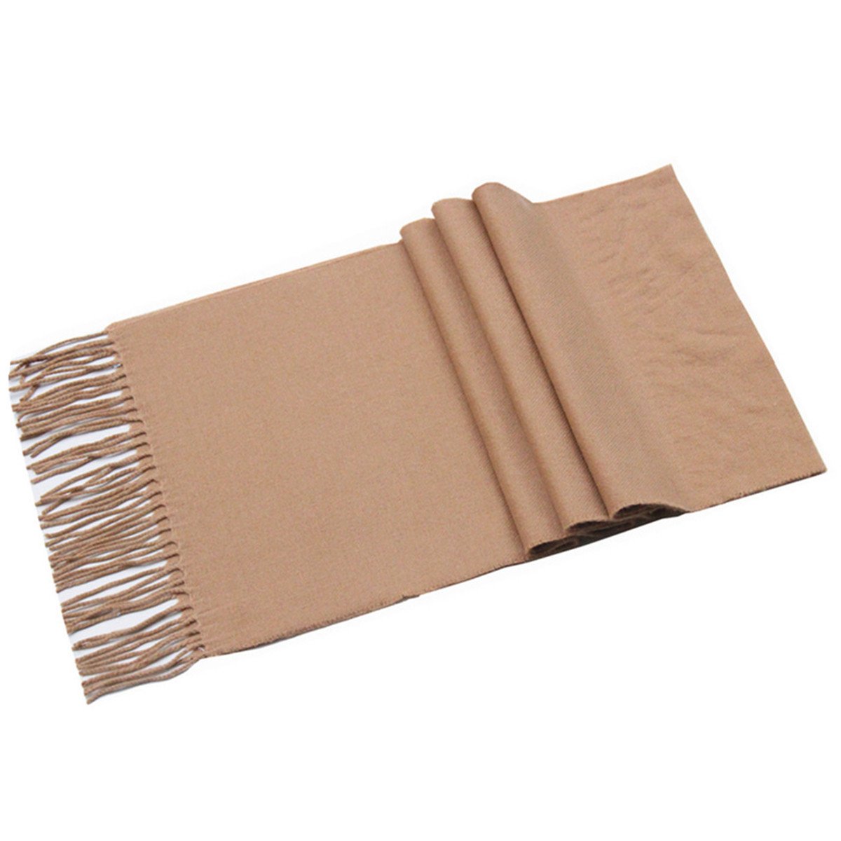 Lucky LeafWomen Men Winter Luxury Cozy Wool Warm Tartan Checked Plaid Wrap Scarf