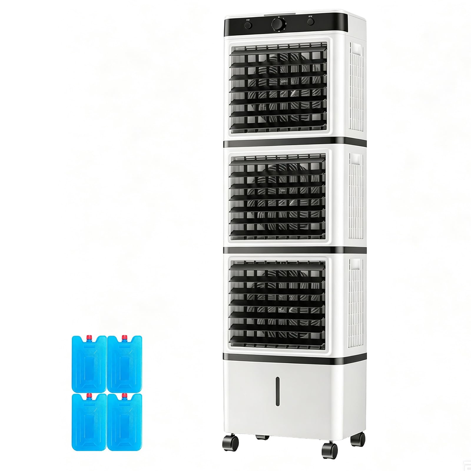 3 Layer Evaporative Air Cooler Swamp Cooler Quiet Space Cooler for Room