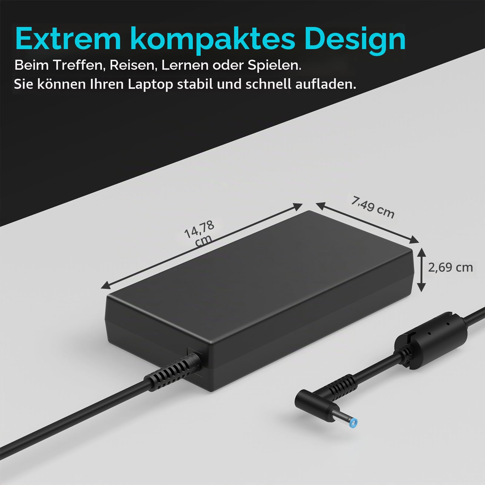 120W Laptop Ladegerät Netzteil Ladekabel für HP USB-C Dock G5 USB-C/A