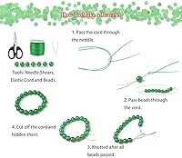 Vista 5 de Cuentas de piedra de jaspe Picasso natural mate de 0.236 pulgadas (0.236 in), piedras preciosas redondas sueltas para hacer joyas y pulseras, piedra