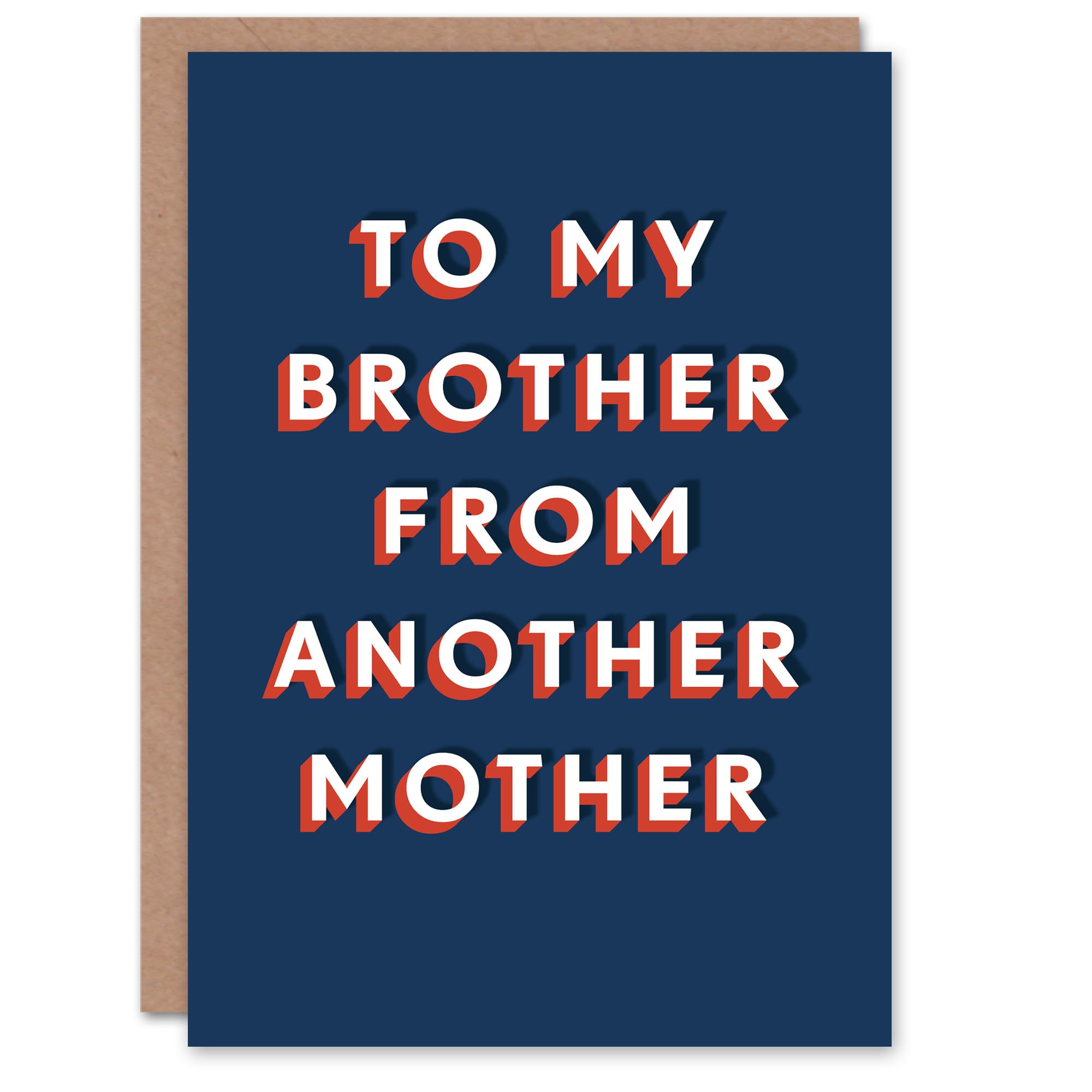 Artery8 Birthday Card Brother From Another Mother For Him Man Male Best Friend Greeting Card Fun Funny Humour Joke
