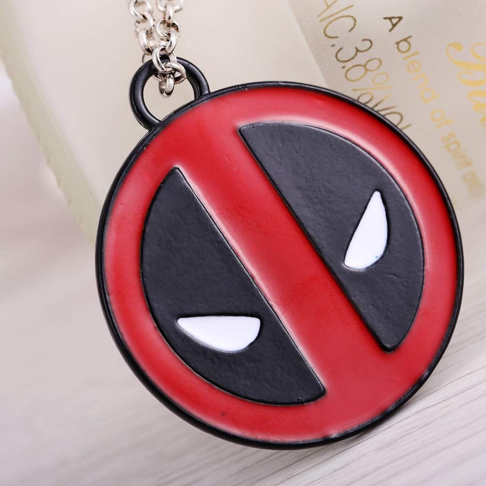 Marvel Comics Deadpool Pendants Necklaces For Men Movie Sweater Chain Fashion Jewelry