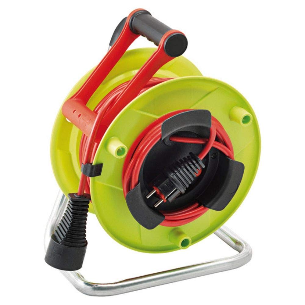 Brennenstuhl 1139921 - Avvolgicavo elettrico standard SM1-RB, 30 m, H05VV-F 3G1,5