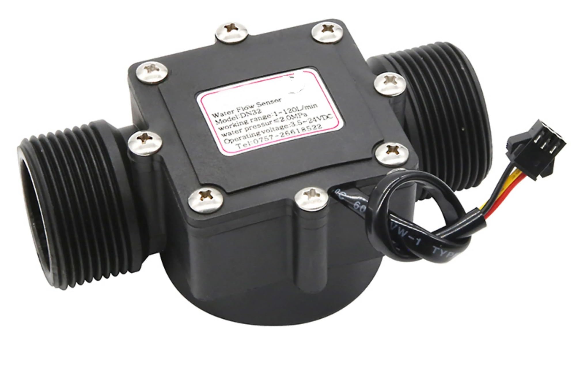 Capteur de débit de liquides haute précision pour circuit de piscine 1-1/4"