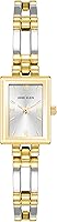 Anne Klein Women's Two-Tone Bracelet Watch with Sunray Dial & Diamond Accents - Elegant Quartz Timepiece