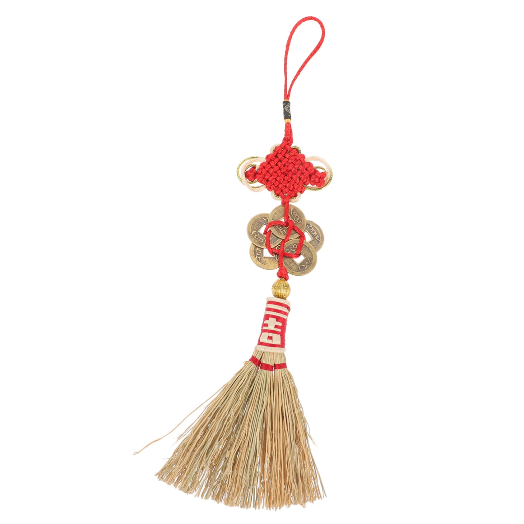 Didiseaon Charm Washing Capsules Amulet Decorate Charm Festival Supplies Trailer Chinese Style Manual Gourd Mini Decor Mini Broom Ornament car Hanging