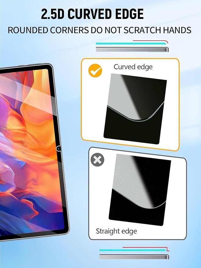 Protector de Pantalla para Relndoo P60 10.1 Pulgadas, Vidrio Templado 9H, 2 Unidades miniatura 4