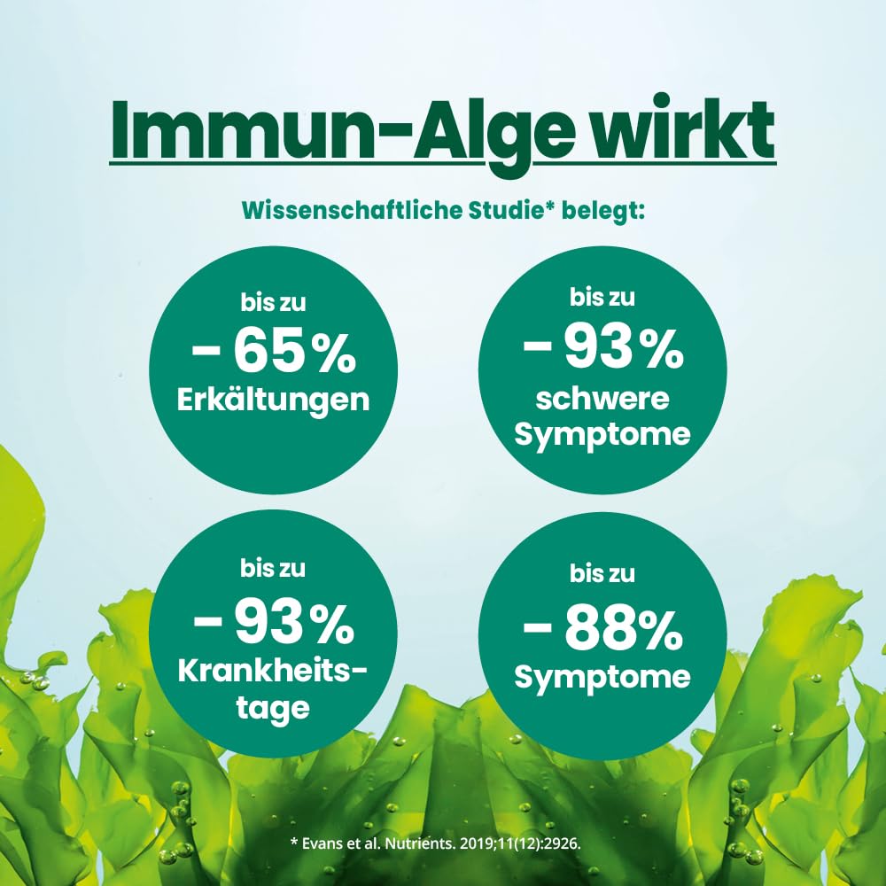 Alsiroyal Immun-Alge PLUS Manuka MGO 350+ DIREKT (40 Sticks) - Nahrungsergänzung mit Beta-Glucan aus Euglena gracilis, Vitamin C & Zink - Praktische Direkt-Sticks für unterwegs