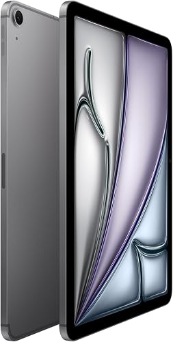 Apple iPad Air 11" mit M3 Chip: Apple Intelligence, Liquid Retina Display, 256 GB, 12 MP Frontkamera/Rückkamera, WLAN 6E + 5G Mobilfunk, Touch ID, Batterie für den ganzen Tag – Space Grau - 2