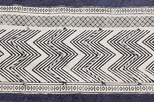 Tapis imprimé à la main en coton durable pour salon et extérieur - 6