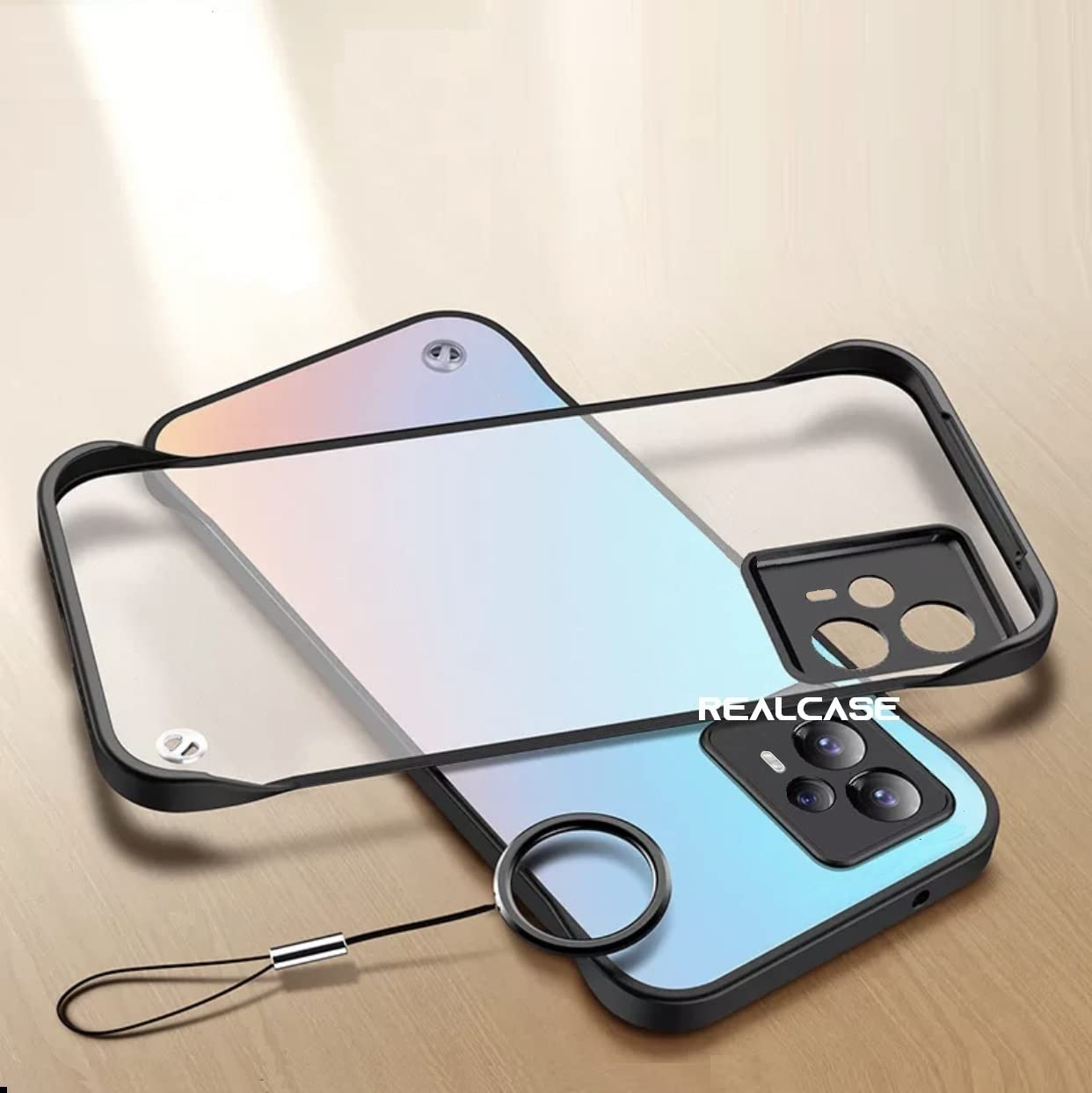 REALCASE Xiaomi Poco F5 5G Back Cover Case | Stylish Frameless Matte Hard Back Skin | Soft TPU Shock Proof Bumper Back Cover Case for Xiaomi Poco F5 5G (Black) (B0C55LNCDG) Amazon Price History, Amazon Price Tracker