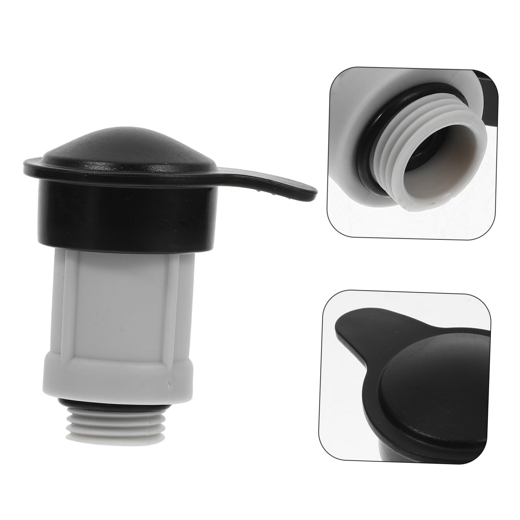 BESPORTBLE 2 Pezzi Valvola Iniezione Aria per Piscina Fuoriterra Compatibile Sfiato Rapido per Drenaggio e Gonfiaggio Ricambio con Connessione Adattatore per Manutenzione Efficiente
