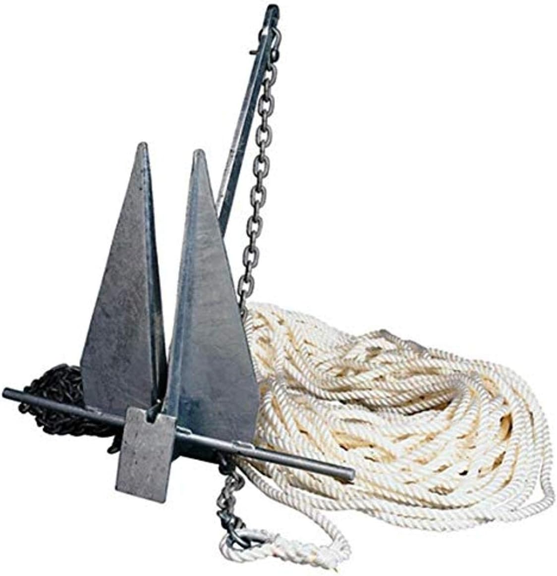 Lewmar Galvanized Steel Fluke Anchor Kit 8 lbs., for Boats