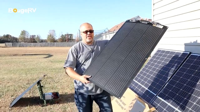 Amazon.com : BougeRV Arch 100 Watt Fiberglass Flexible Solar Panel