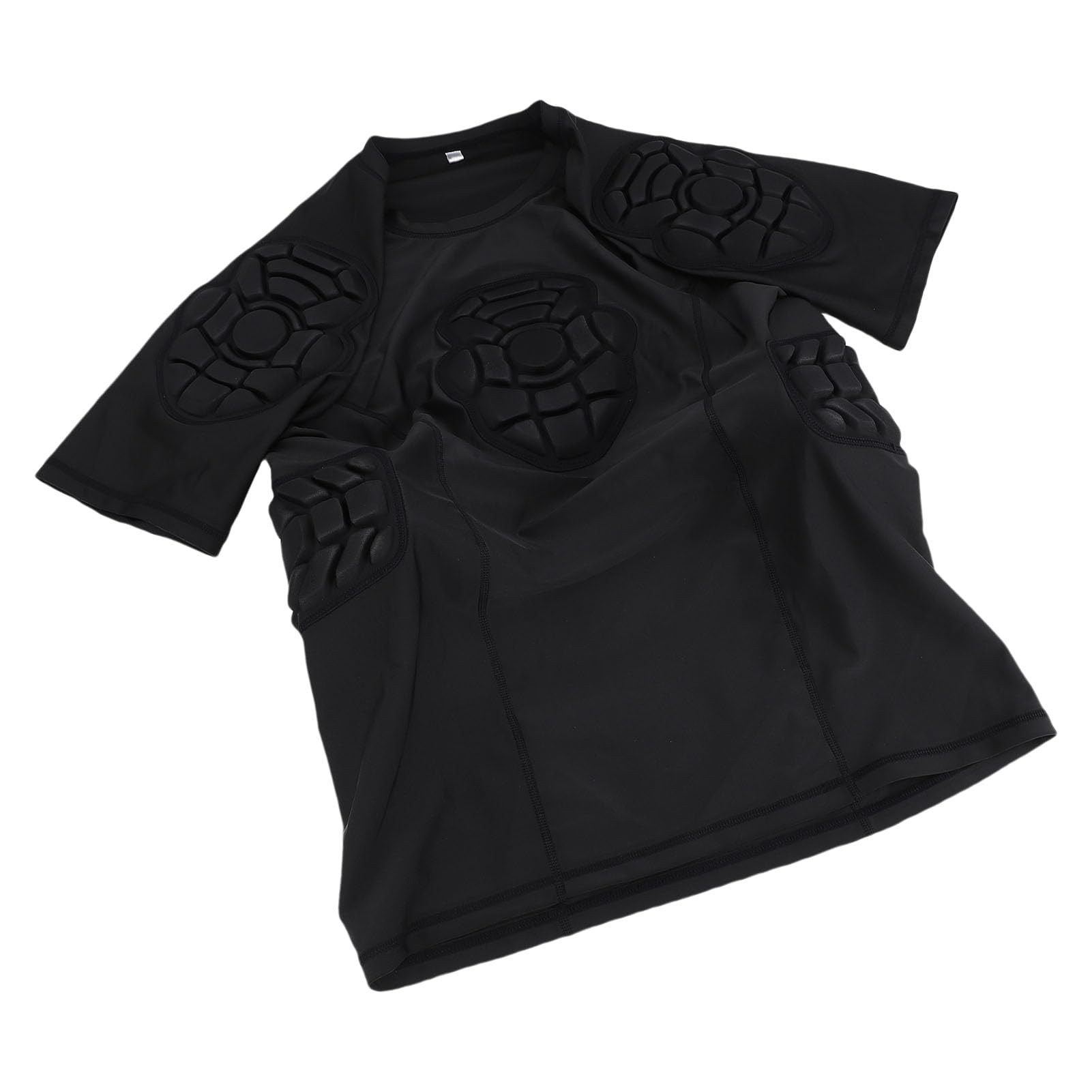 Sxhlseller Maglia da Calcio Imbottita, Maglia da Portiere con Imbottitura Protettiva in EVA e Design Traspirante a Nido d'Ape, Top a Compressione in Fibra di Poliuretano per Allenamento per Uomini