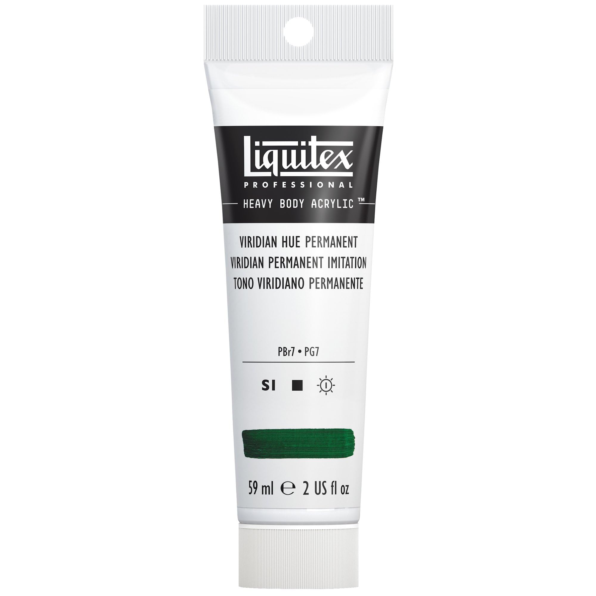 Liquitex 8870529 Professional Acrylfarbe Heavy Body - Viridian permanent Imit., 59ml Flasche, hohe Pigmentierung, Lichtecht, Wasserfest, Ideal für Leinwand, Holz, Handwerk, Leder und Stein
