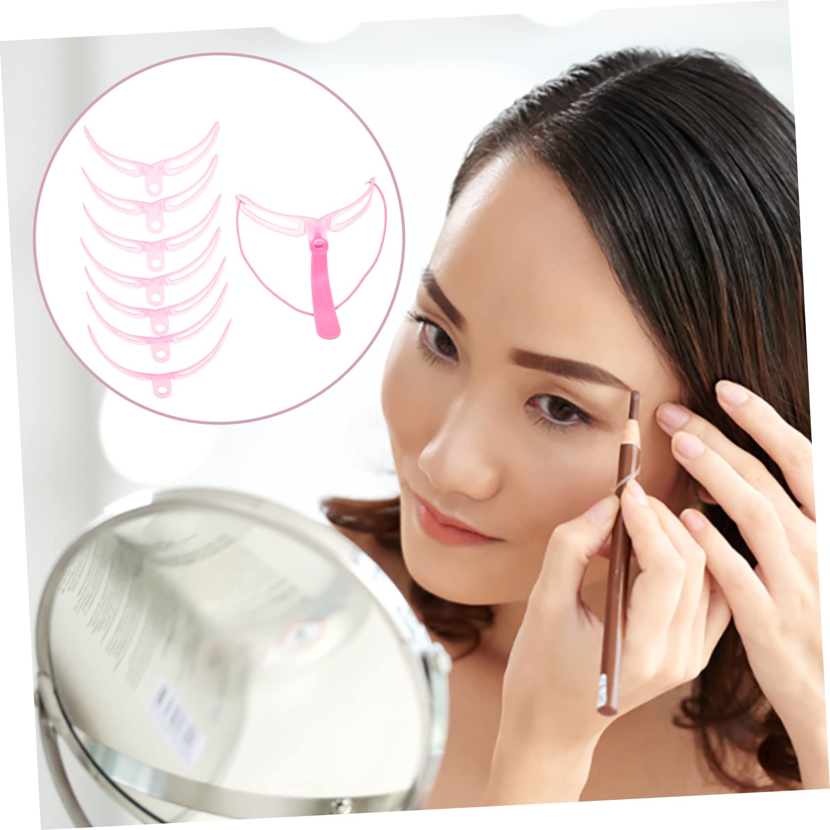 FRCOLOR 12sets Stencil Sopracciglia Riutilizzabili Modelli Portatili Per Makeup Strumenti Facili Da Usare Per Professionisti e Principianti Accessori Per Trucco Sopracciglia