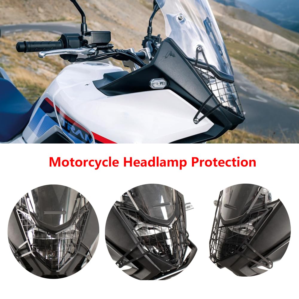 For XL 750 TRANSALP 2023 2024 2025 Motorcycle accessories are suitableHeadlamp Protective Cover Headlamp Aluminum Grille Cover Protector transalp xl750