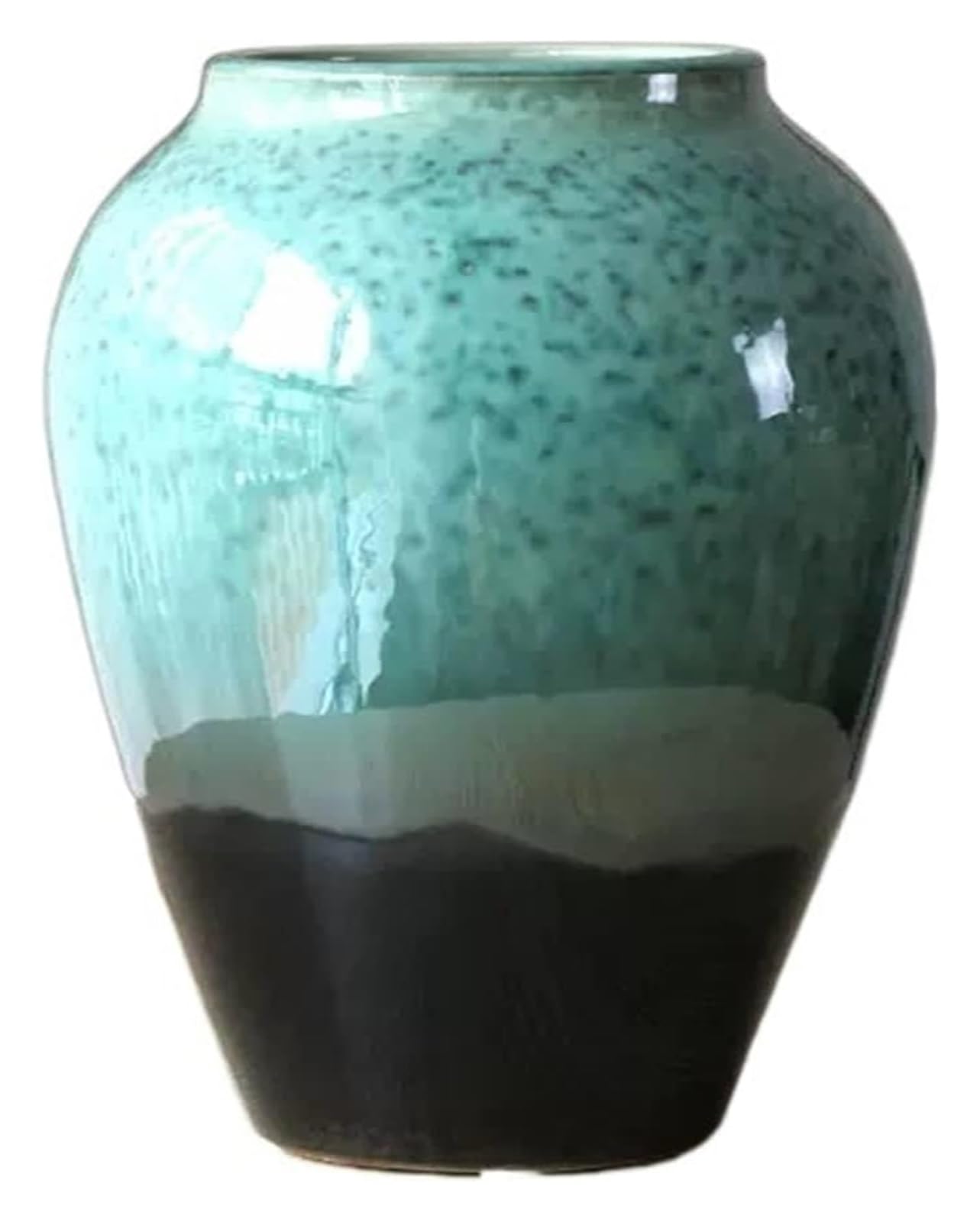 SnamicE Vase Tabletop Flower Vase Ceramic Vase Ornament Dried Flower Arrangement Vase Living Room Corridor Floor Vase Green Ornament Decoration Decor,