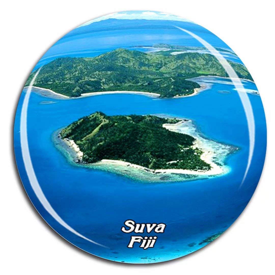 Weekino Suva Fiji Fridge Magnet 3D Crystal Glass Tourist City Travel Souvenir Collection Gift Strong Refrigerator Sticker
