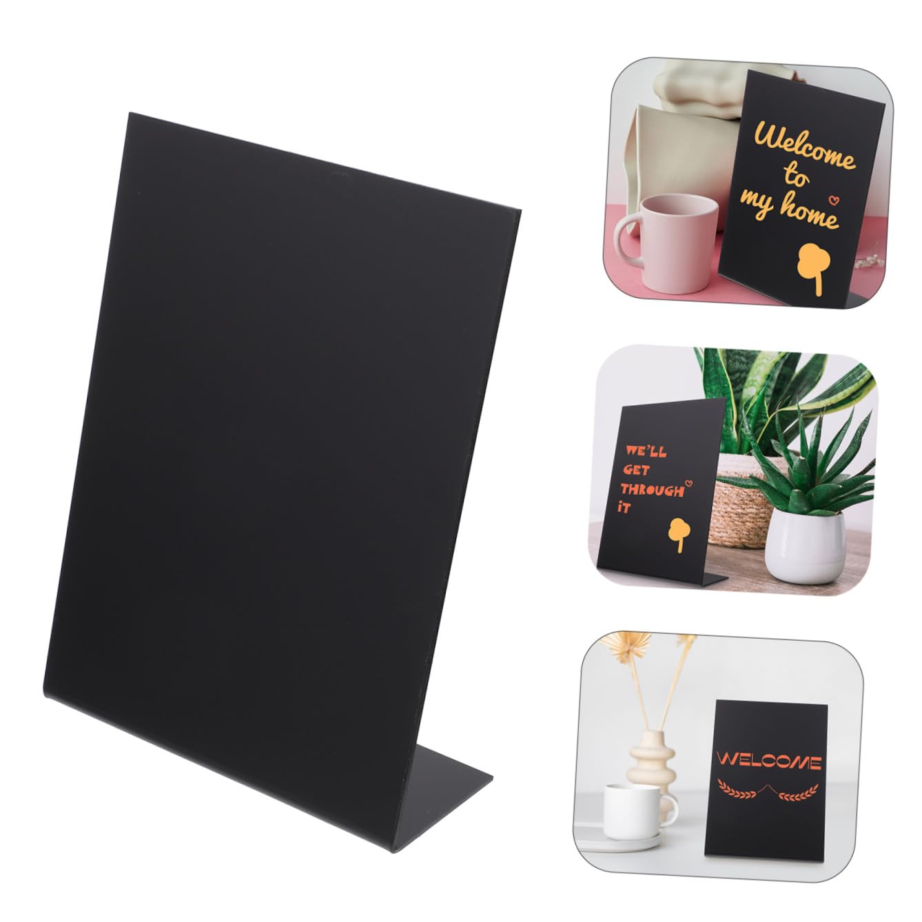 SEWACC 3stücke Kreative Tisch-kreidetafel Für Hochzeiten Und Dekoration Memo Und Nachrichtentafel Format Für Küche Garten Und