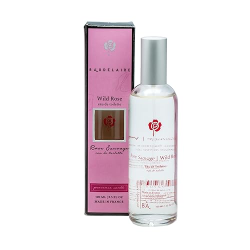 Provence Sante Eau de Toilette Spray - Fragancia de lujo de larga duración - Aroma de rosa silvestre - Elegante regalo de perfume - Hecho en Francia