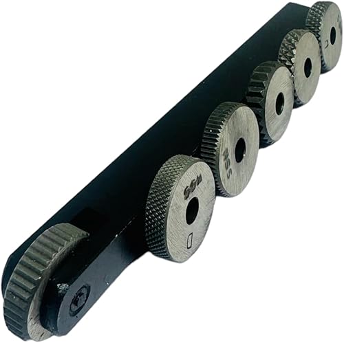 Miniatura 7 de BLUEFOX TOOLS Soporte para herramientas de moleteado para torno de 6 moleteados, cabeza giratoria, 6-12 pulgadas, tamaño de moleteado 34 pulgadas x