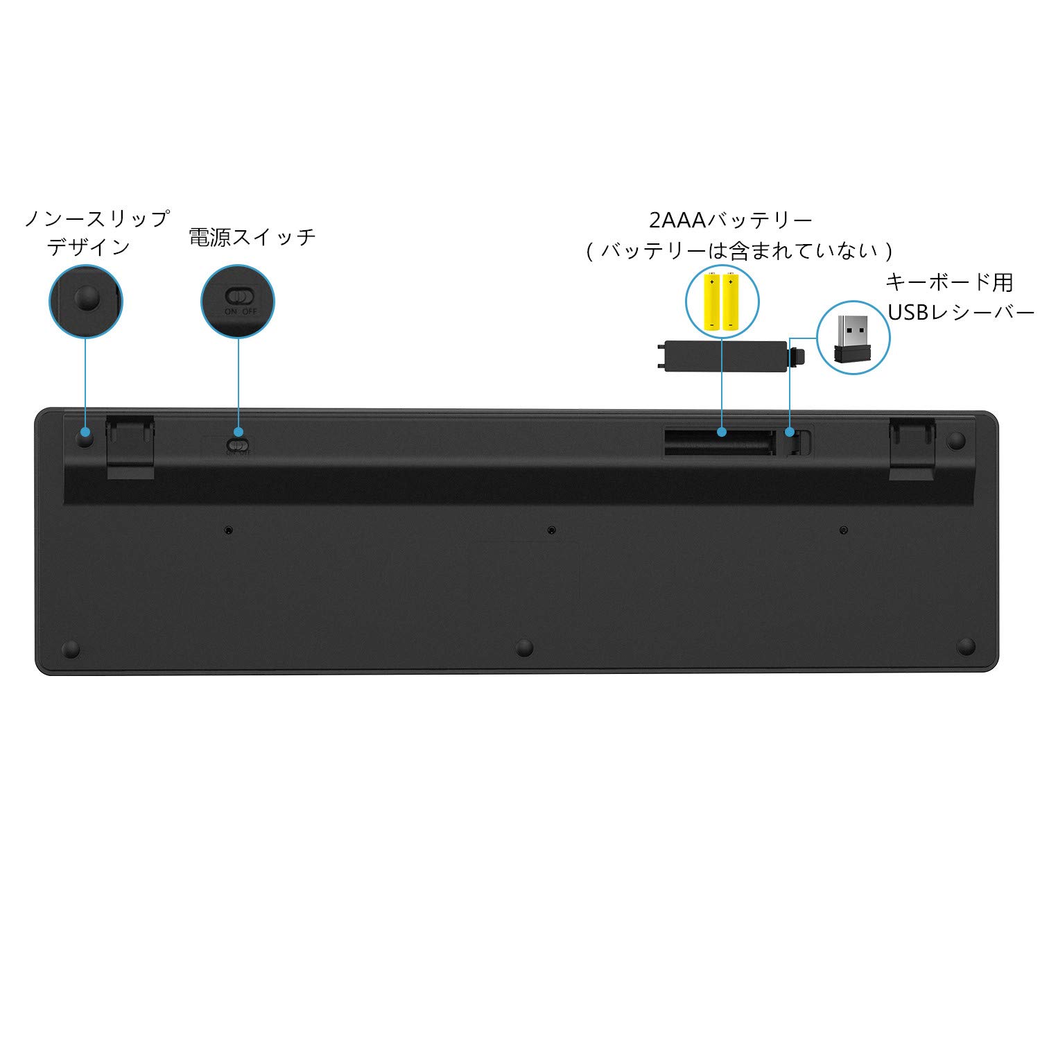 seenda ワイヤレスキーボード 41NXYy46V3L.jpg
