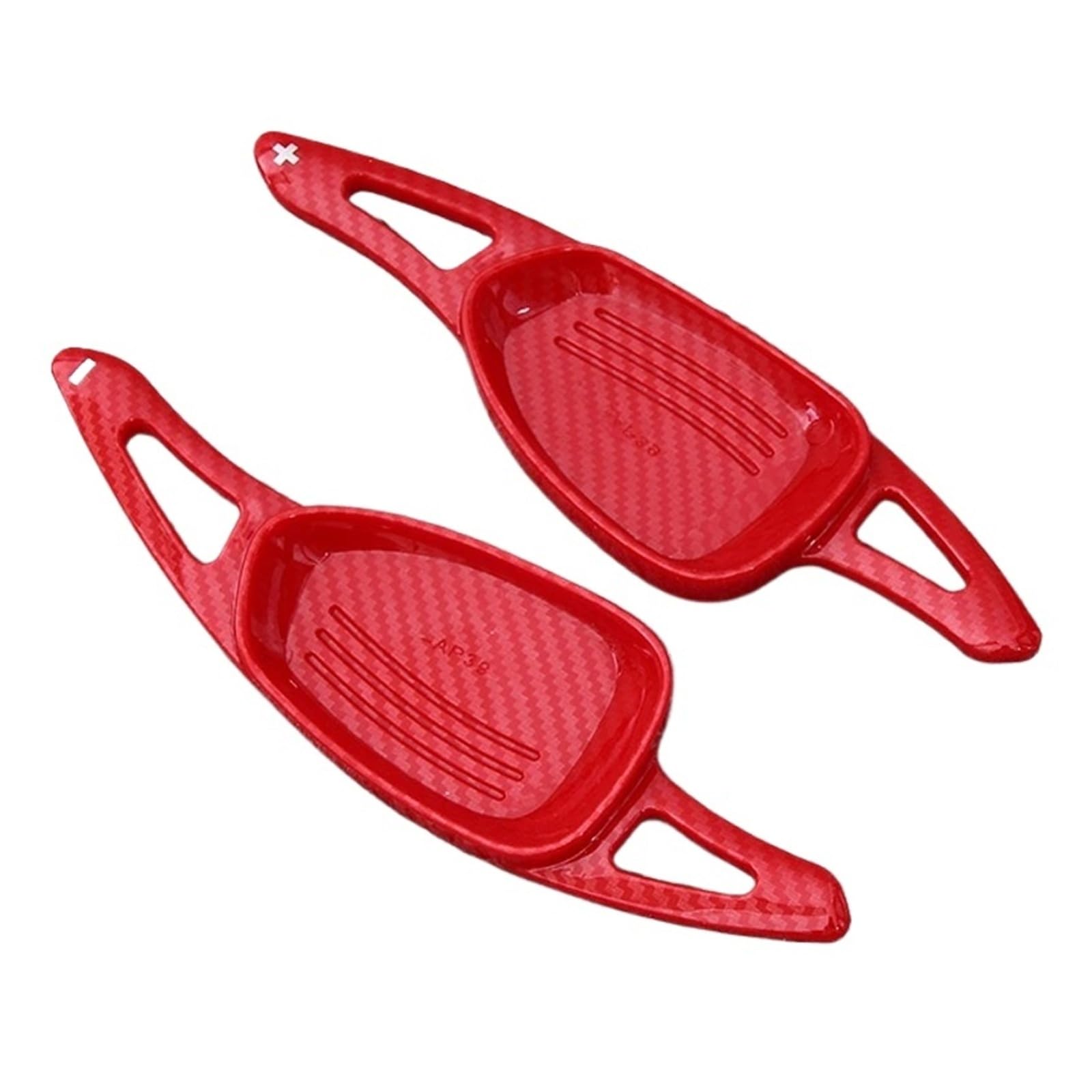 ZHANGZHENGYAO Car Steering Wheel Shifter Paddle for RS3 for RS4 for RS6 for RS5 for RS7 for S5 for SQ5 Car Steering Wheel Shift Paddle Extension(Carbon Fiber Red)