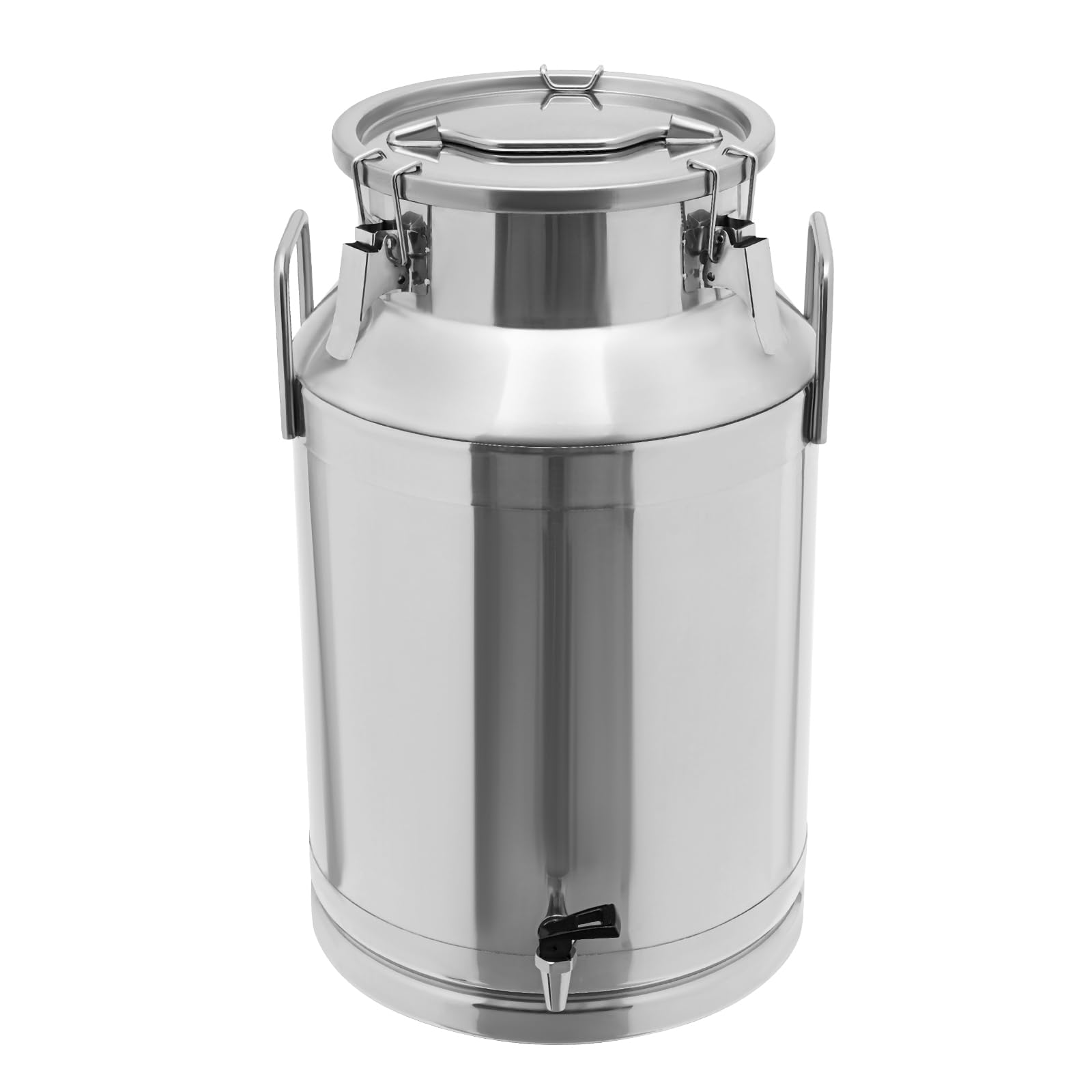 AYCDL Milk Storage Container,10L/2.64 Gallon Stainless Steel 201 Jug Sealed Bucket Liquid Storage Container w Lid for Water,40L|w/Faucet|201