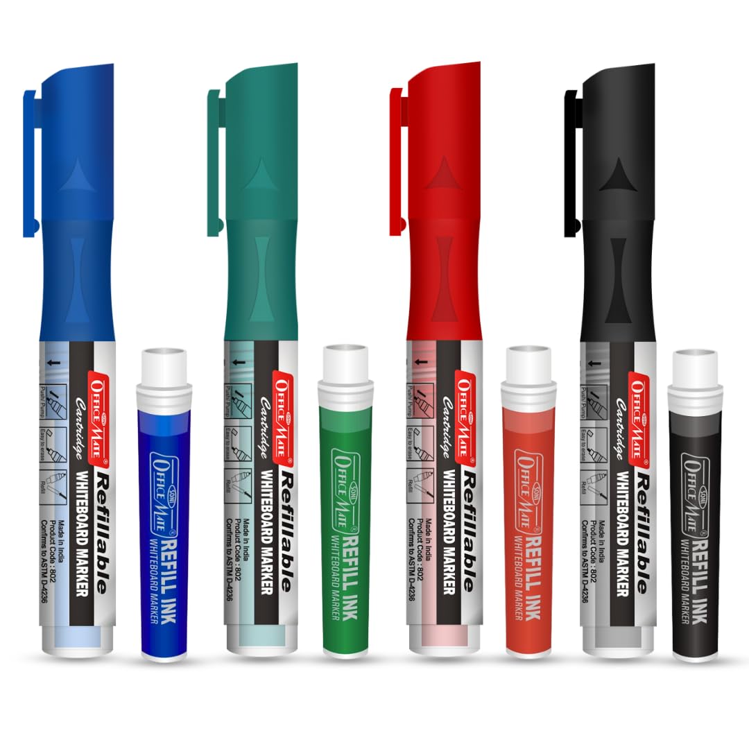 Soni Officemate Refillable White Board Marker With Liquid Ink Technology-image-13