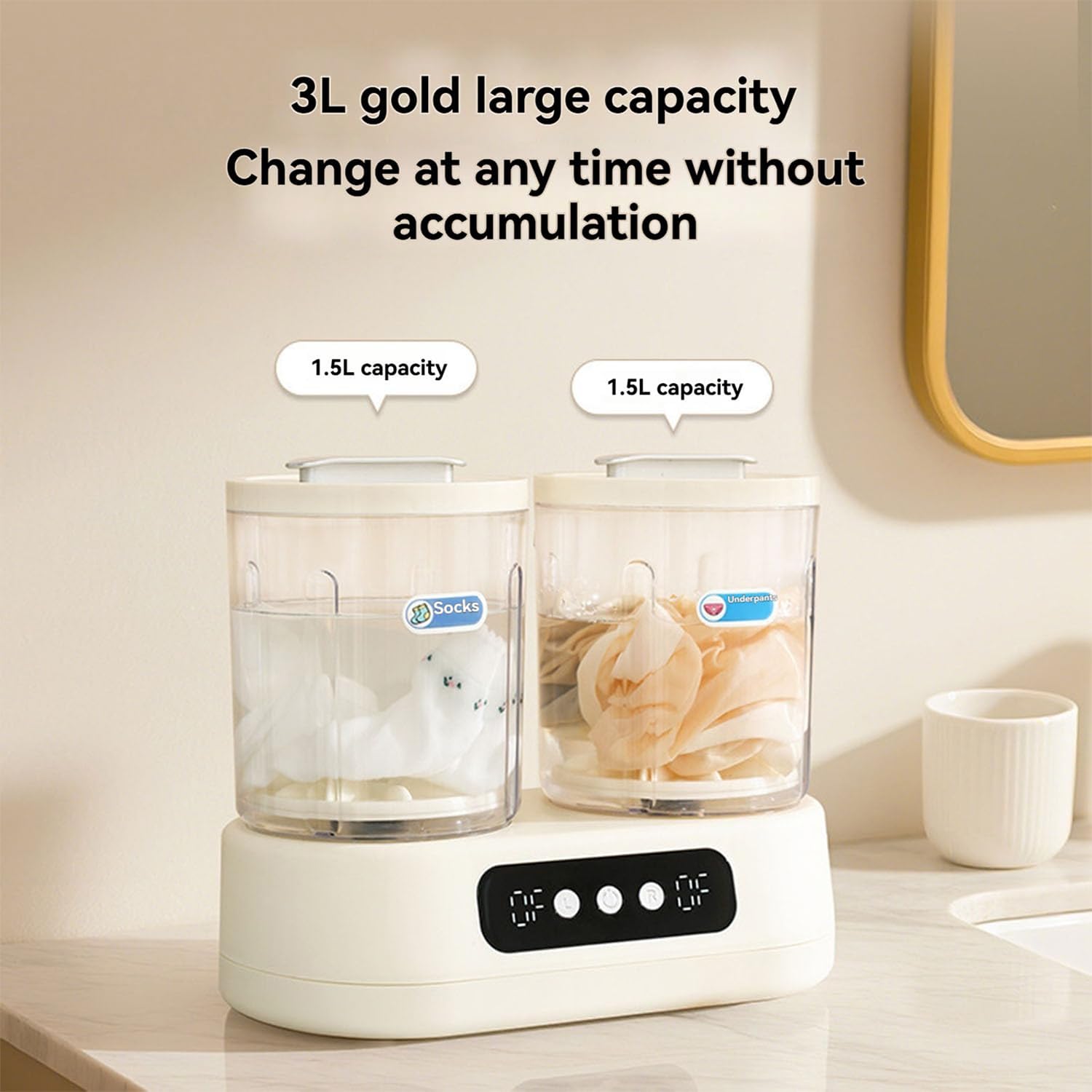Mini Lavatrice Washing Machine A Doppia Vasca Lavatrice Piccola Lavatrice Specifica per Biancheria Intima Lavatrice Compatta Senza Fili Portatile