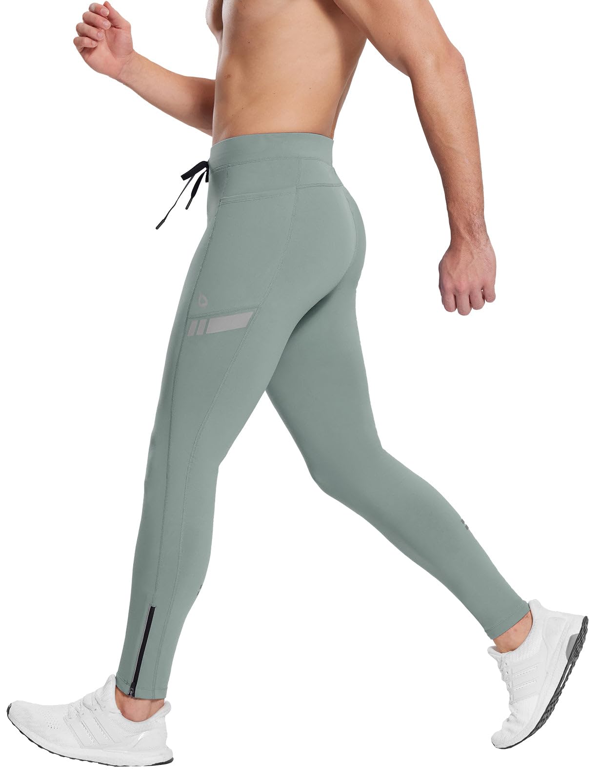 BALEAF Pantalones térmicos forrados de forro polar para hombre, impermeables, con bolsillos, para senderismo, para clima frío