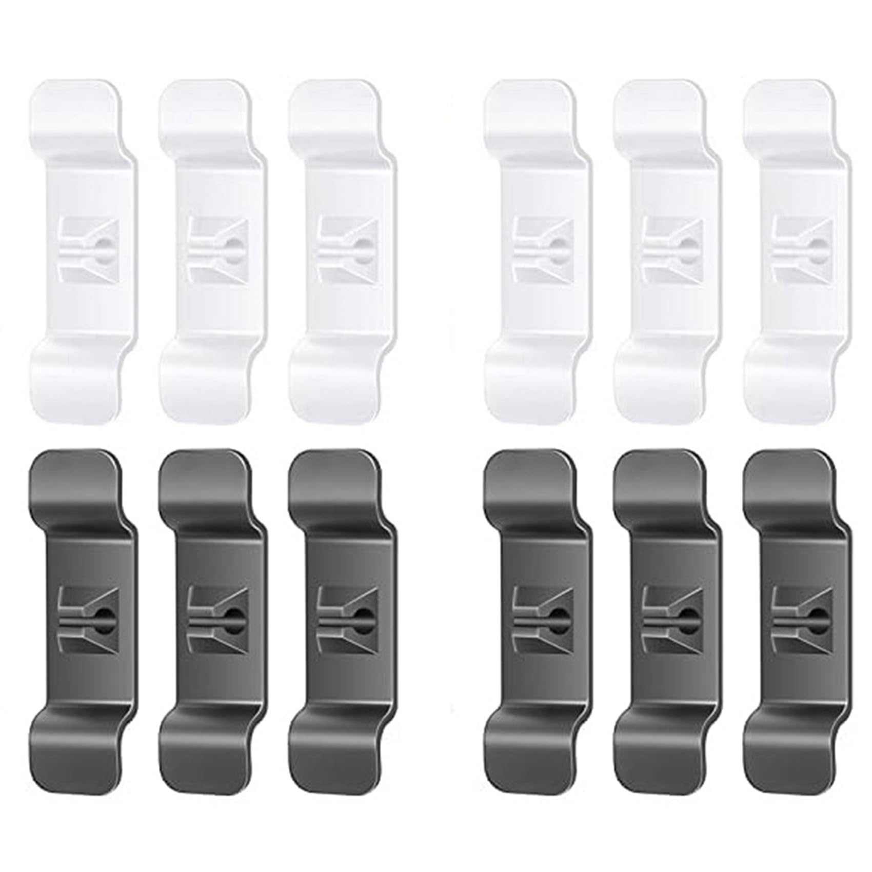 Jnchdghwa White & Gray 12 Pack Cord Organizer For Kitchen Appliances Plastic Cord Wrap Appliance Cord Holder Appliance Cord Keeper