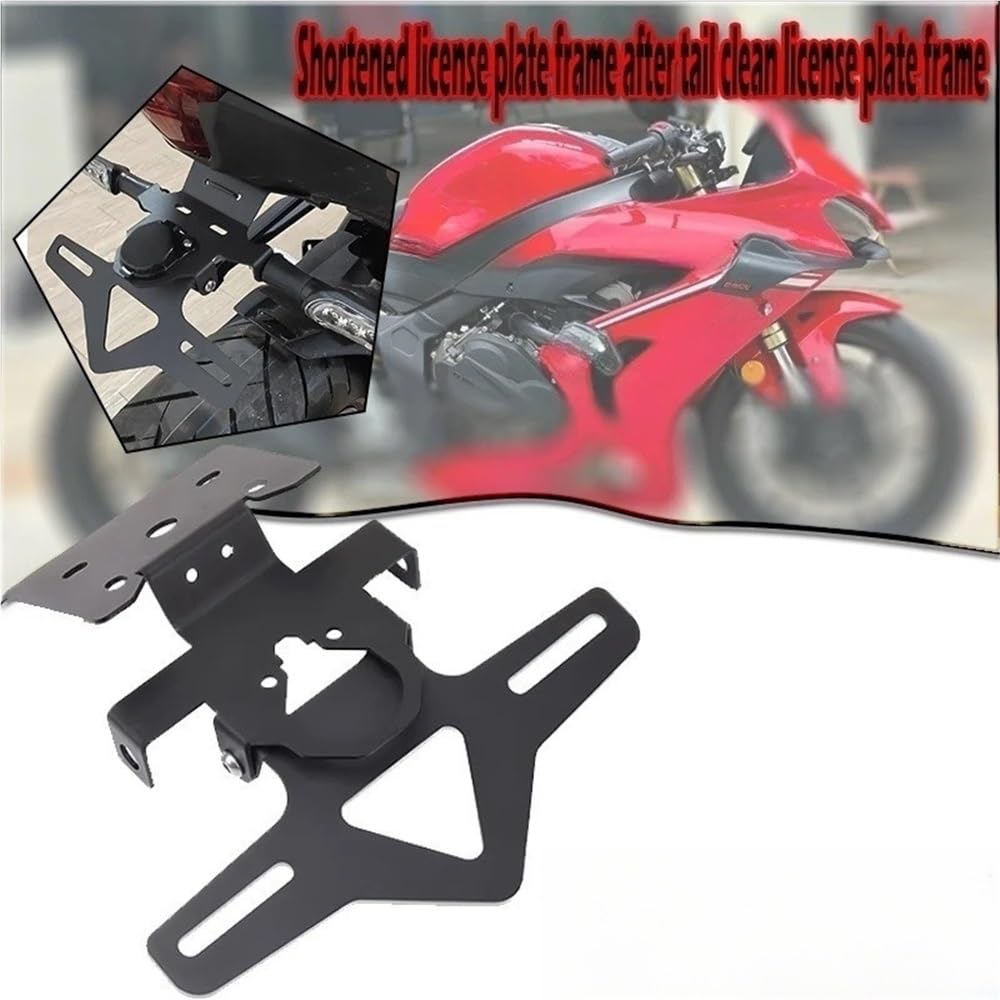 Portatarga Telaio della targa accorciato per moto dopo la pulizia coda Accessori per SRK600rr SRK800rr