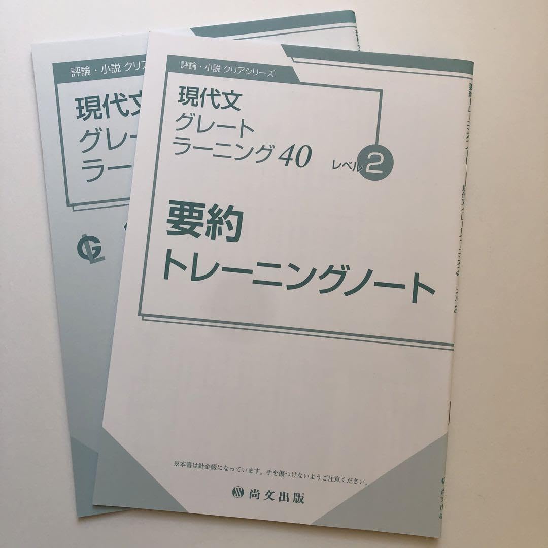Amazon.co.jp: 現代文 グレートラーニング40 レベル2 解説書 要約