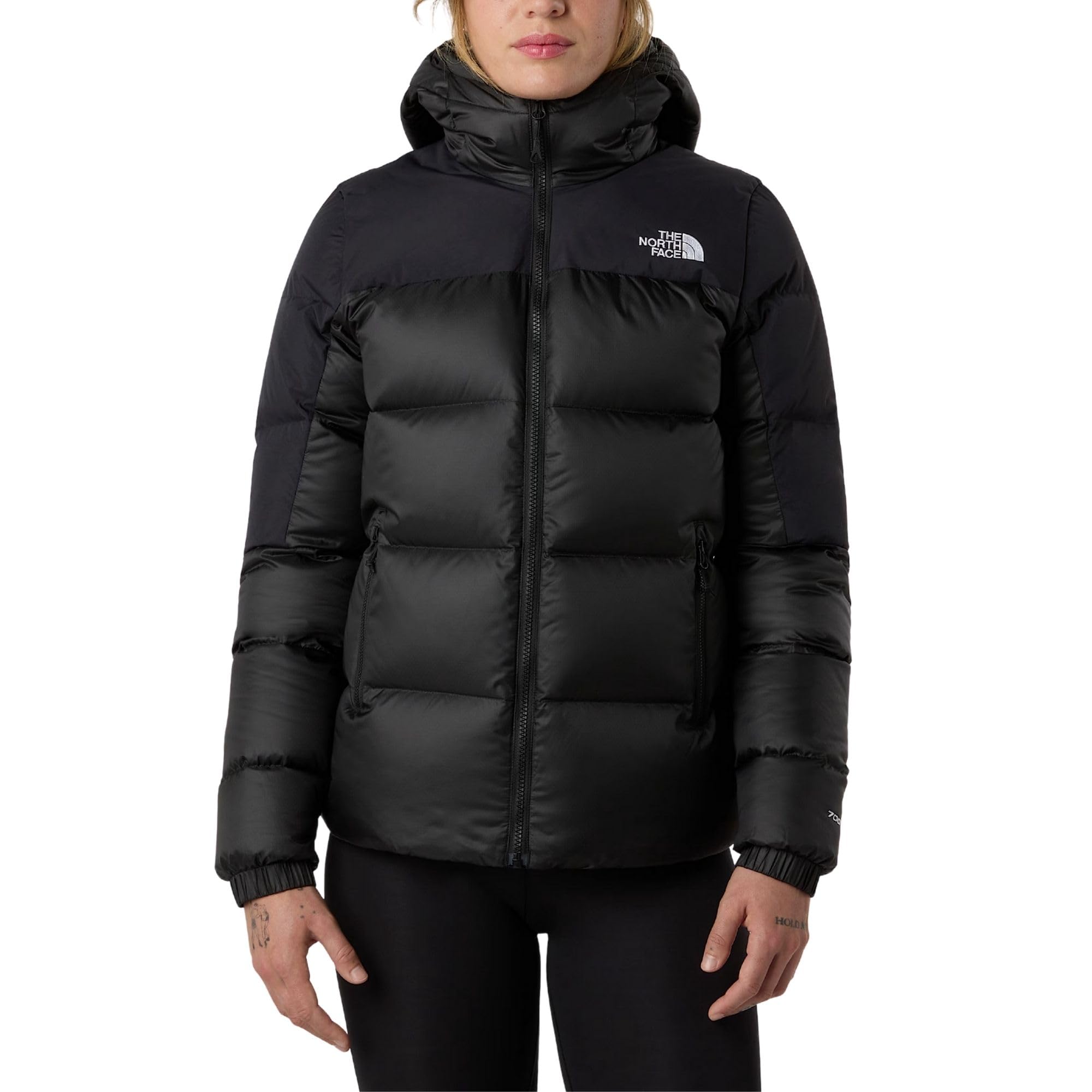 The North Face Women's Diablo Down 2.0 Hooded Jacket, Tnf Black Heather/Tnf Blk, S