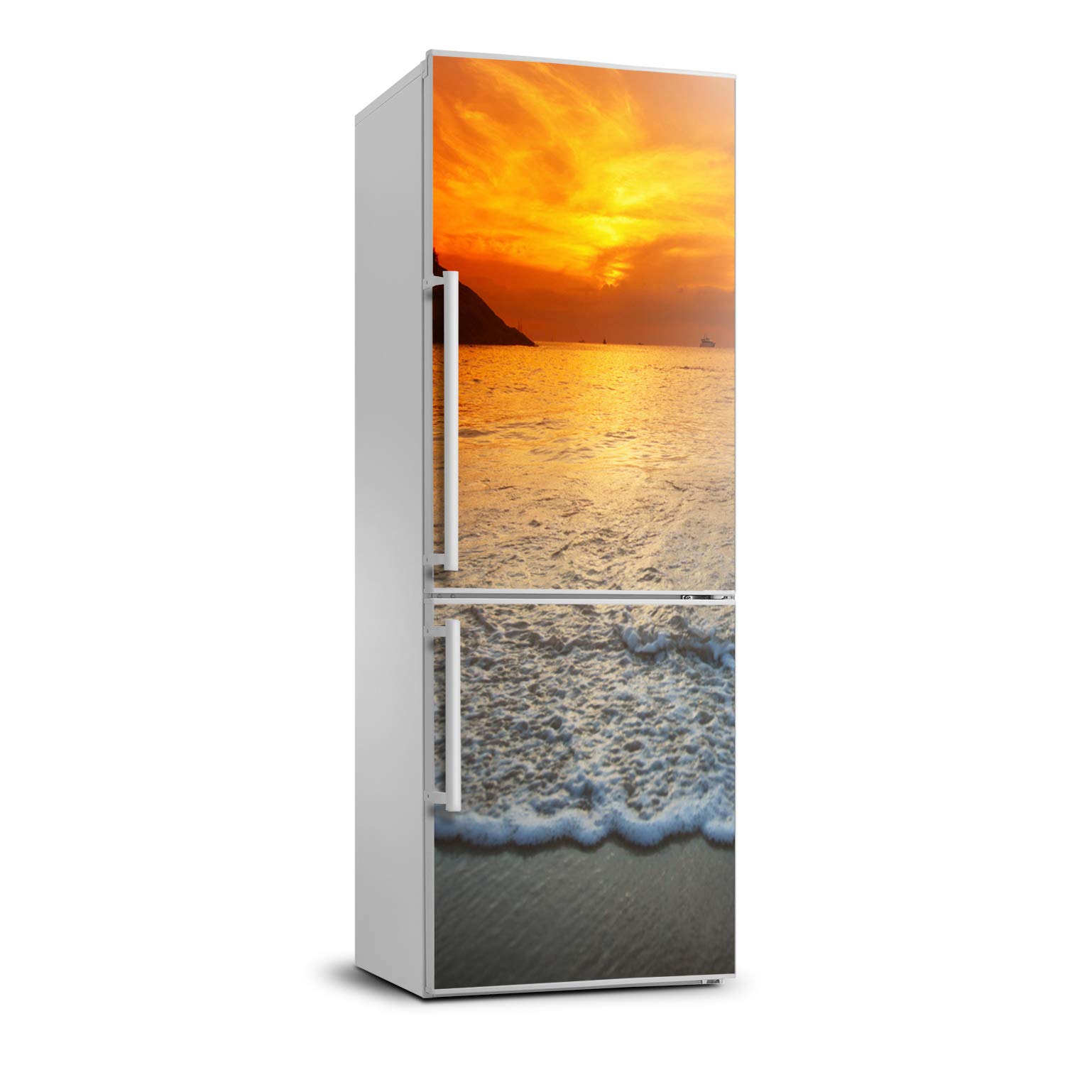 Sticker frigo 60x180cm adhésif pour relooker un réfrigérateur abîmé