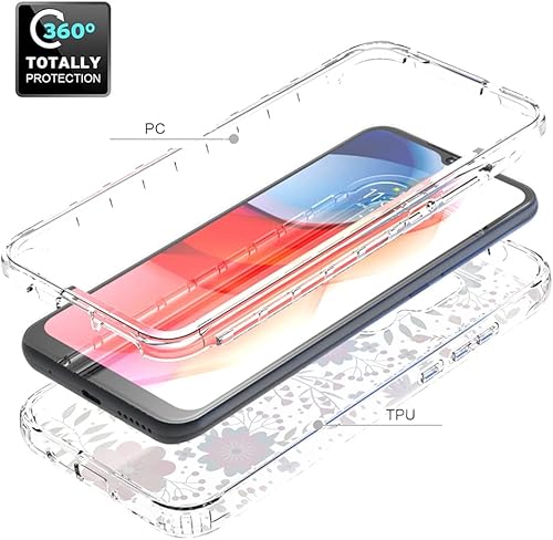 Miniatura 3 de Funda para Moto G Play 2021, funda Motorola G Play para niñas, cuerpo completo, a prueba de golpes, transparente, suave, flexible, delgada, delgada,